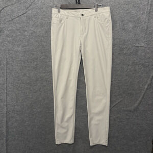 Johnnie O Prep Formance Pants Boys Sz 16 Cream Golf Pockets Lightweight